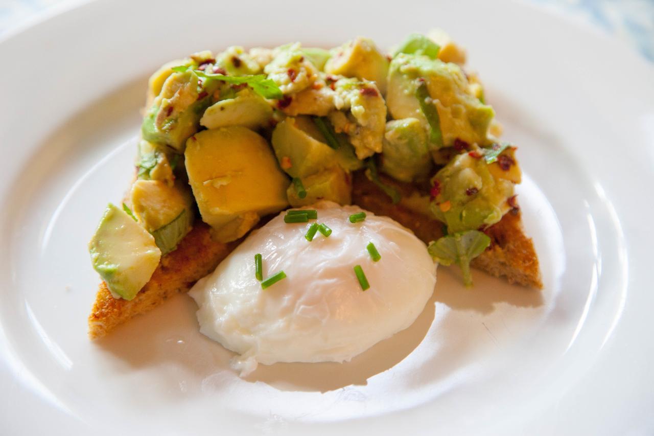 Jeakes House Bed & Breakfast Rye Exterior photo Avocado on toast with a poached egg